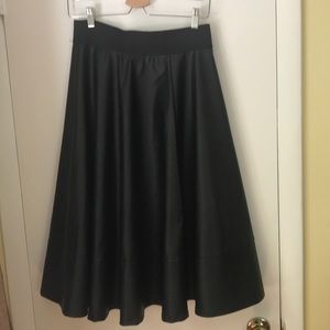 Torrid Pleather Skater Skirt